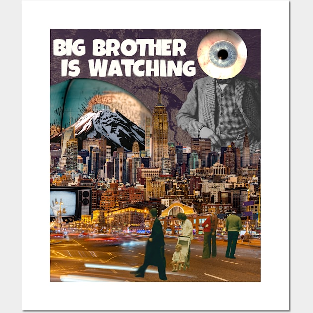 Big Brother Is Watching You Wall Art by Amourist